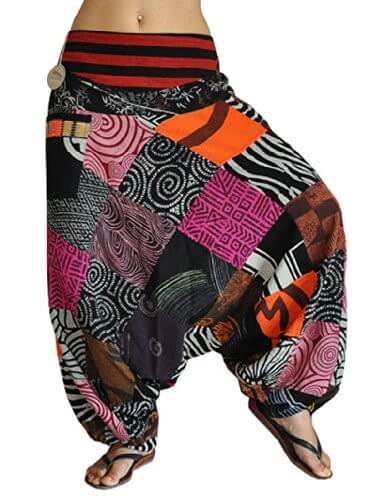 bonzaai sarouel femme mode hippie pantalon de yoga Patchwork